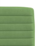 vidaXL Chaises à manger lot de 4 vert clair velours