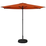 vidaXL Parasol de jardin avec base 270 x 270 cm Polyester