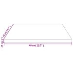 vidaXL Dessus de table 40x40x2 5 cm bois de pin massif