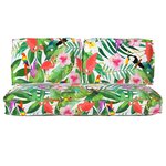 vidaXL Set de coussins de palette 3 Pièces Multicolore 120 x 60 x 12 cm