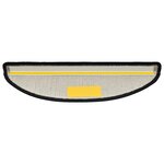 vidaXL Tapis d'escalier 30 pièces 56 x 17 x 3 cm Anthracite Demi-rond