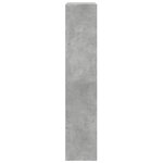 vidaXL Étagère séparatrice de pièce à 4 niveaux gris béton