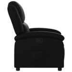 vidaXL Fauteuil inclinable noir similicuir