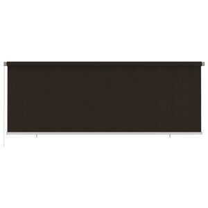 vidaXL Store roulant d'extérieur 400x140 cm Marron PEHD