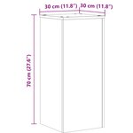 vidaXL Supports pour plantes 2 Pièces chêne fumé bois d'ingénierie