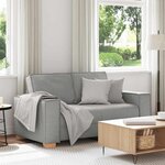 vidaXL Canapé 2 places Gris nuage 120 cm Tissu