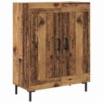vidaXL Haut Armoire Bois Ancien 69 5 x 34 x 180 cm Bois d'ingénierie