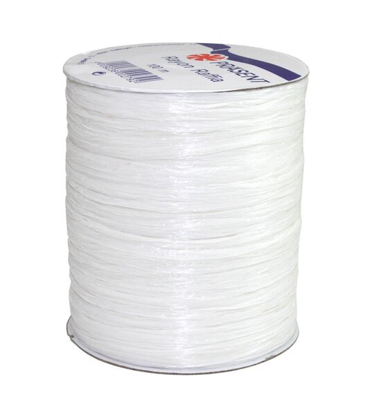 Le raphia kraftel  rayon-raffia 100-m-bobine blanc