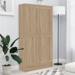 vidaXL Bibliothèque Chêne sonoma 82 5x30 5x150 cm Bois d’ingénierie