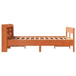 vidaXL Cadre de lit sans matelas cire marron 120x190cm bois pin massif