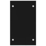 vidaXL Portant de bois de chauffage Noir 40x35x60 cm Verre