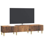 vidaXL Meuble TV Bois ancien 147 x 34 5 x 30 cm Bois d'ingénierie