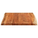 vidaXL Dessus de table 90x80x3 8 cm rectangulaire bois massif d'acacia