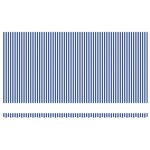 vidaXL Auvent Rétractable with Bleu et blanc 6 x 3 m Tissu et métal