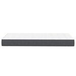vidaXL Matelas à ressorts ensachés Gris Foncé Mi-ferme 80x200x20 cm Tissu