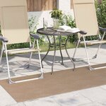 vidaXL Tapis de surface HUARTE Naturel 150 x 80 cm Polyester