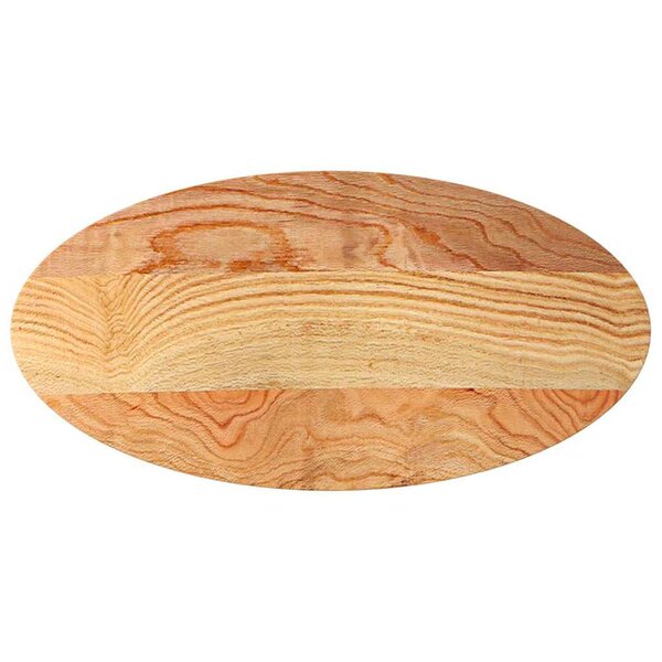 vidaXL Dessus de table 100x50x4 cm bois de chêne massif ovale