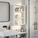 vidaXL Armoire murale de salle de bain Blanc 40 x 10 x 60 5 cm