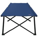 vidaXL Lits de soleil pliants avec sacs de transport 2 Pièces Bleu Tissu Oxford 600D