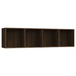 vidaXL Bibliothèque/Meuble TV Chêne marron 143x30x36cm Bois ingénierie