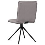 vidaXL Chaises à manger lot de 2 taupe tissu