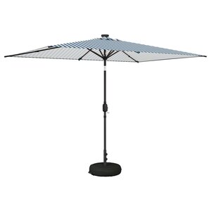 vidaXL Parasol de jardin avec lumières LED et base 200 x 300 cm