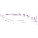 vidaXL Protège-matelas blanc 120x200 cm imperméable