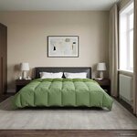 vidaXL Duvet d'hiver Matelassé Vert 220 x 240 cm Microfibre