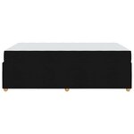 vidaXL Cadre de lit avec matelas Noir 120 x 190 cm tissu