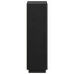 vidaXL Buffet Noir 74x35x117 cm Bois massif de pin