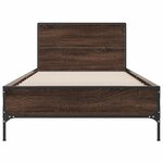 vidaXL Cadre de lit sans matelas chêne marron 100x200 cm