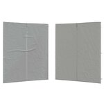 vidaXL Mur de tente de fête 2 pièces 200 x 195 cm Gris clair