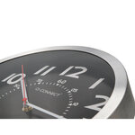 Q-connect horloge murale - Métallique - Diamètre 25 cm - Chrome