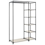 vidaXL Garde-robe pliable Crème 110x45x175 cm Tissu