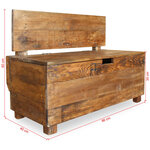 vidaXL Banc Bois de récupération 86x40x60 cm