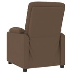 vidaXL Fauteuil de massage Marron Tissu