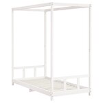 vidaXL Cadre de lit pour enfants blanc 90x190 cm bois de pin massif