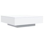 vidaXL Table basse blanc 100x100x31 cm bois d'ingénierie