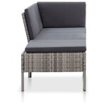 Salon de jardin meuble d'extérieur ensemble de mobilier 3 pièces avec coussins résine tressée gris 02_0015994