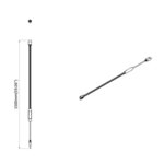 vidaXL Bande LED 12 Pièces Noir et Transparent 2500 mm