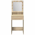 vidaXL Coiffeuse Chêne Sonoma 50 x 41 x 135 cm Bois d'ingénierie