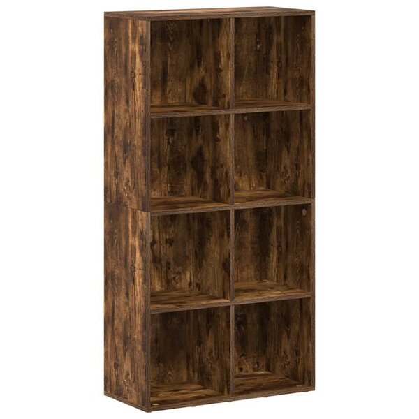 vidaXL Bibliothèque/Buffet Chêne fumé 66x30x130 cm Bois d'ingénierie