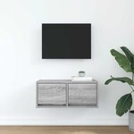 vidaXL Meuble TV sonoma gris 60x31x25 5 cm bois d'ingénierie