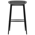 vidaXL Ensemble de bar 7 Pièces Noir et gris