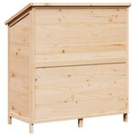 vidaXL Abri de jardin Naturel 106 5 x 56 x 113 5 cm Bois d'ingénierie
