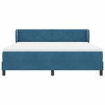 vidaXL Lit à ressorts avec matelas gris foncé 80x200 cm en velours