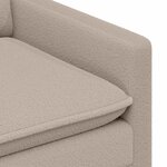 vidaXL Canapé Gris clair 126 x 81 x 87 5 cm Tissu