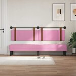 vidaXL Tête de lit suspendue Rose PU antique