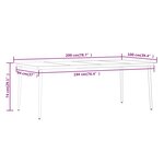 vidaXL Ensemble à manger de jardin avec coussins 7 Pièces Beige