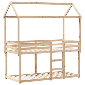 vidaXL Lit superposé sans matelas 90x200 cm bois de pin massif